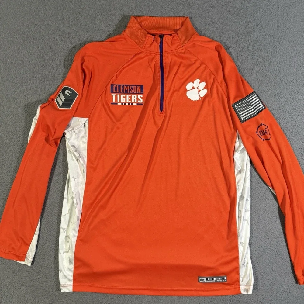 Colosseum Athletics‎ Men's Clemson University OHT Tactical 1/4 Zip Top XL